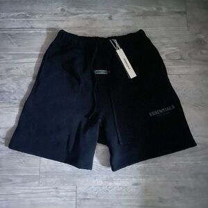 Essentials Black Men's Shorts